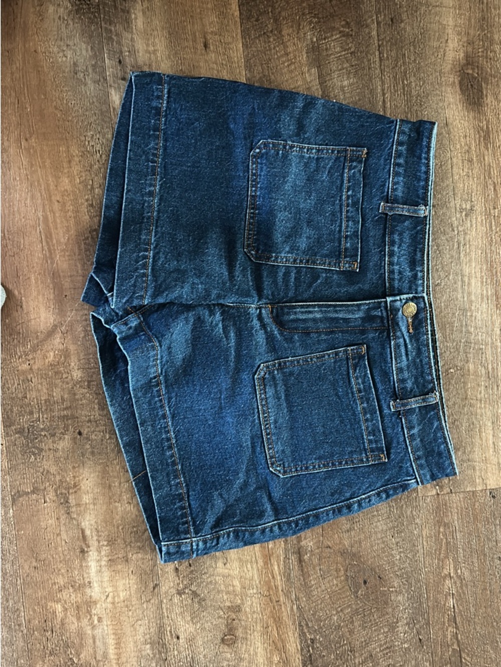 LOFT Palmer Blue Jean Shorts 6 28 double pocket
